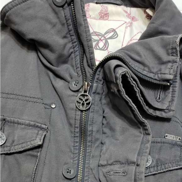 TNA Aritzia lined grey utility jacket - Picture 6 of 13